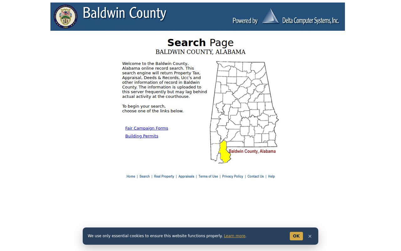 Daphne street directory Baldwin County property search gateway