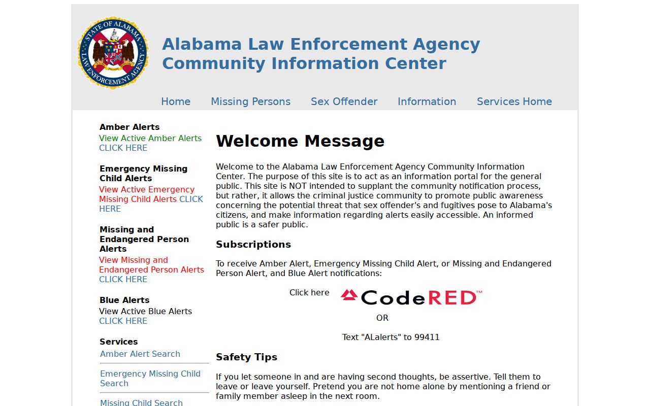 Daphne resident lookup using the ALEA public safety gateway