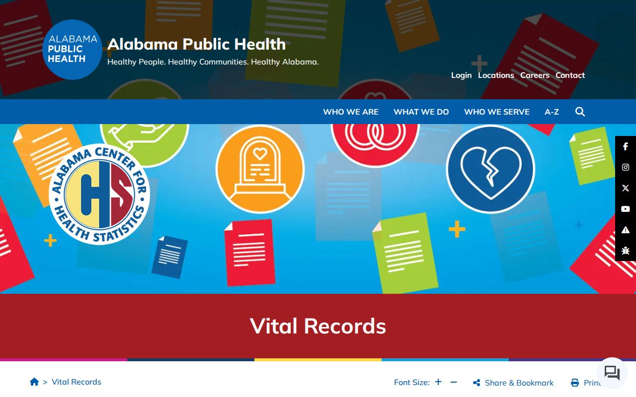 Daphne resident lookup at Alabama Vital Records